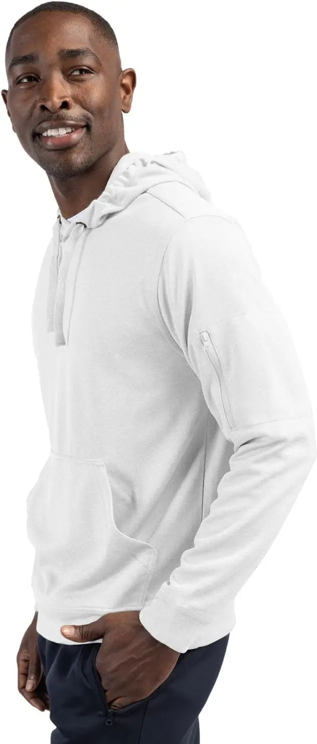 Clique Mqk00105 Lift Eco Performance Unisex Pullover Hoodie Sweatshirt - White
