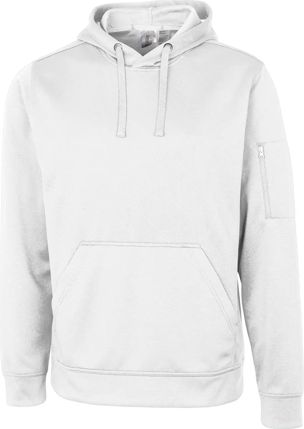 Clique Mqk00105 Lift Eco Performance Unisex Pullover Hoodie Sweatshirt - White