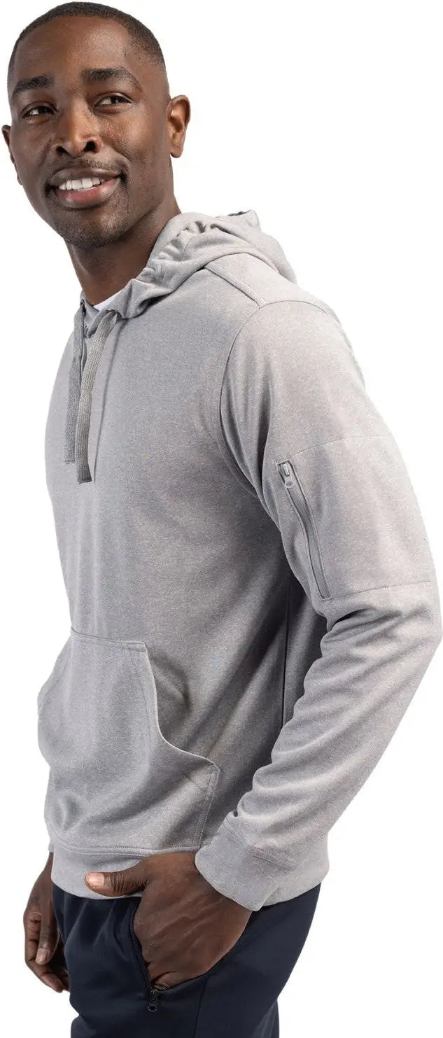 Clique Mqk00105 Lift Eco Performance Unisex Pullover Hoodie Sweatshirt - Gray Melange