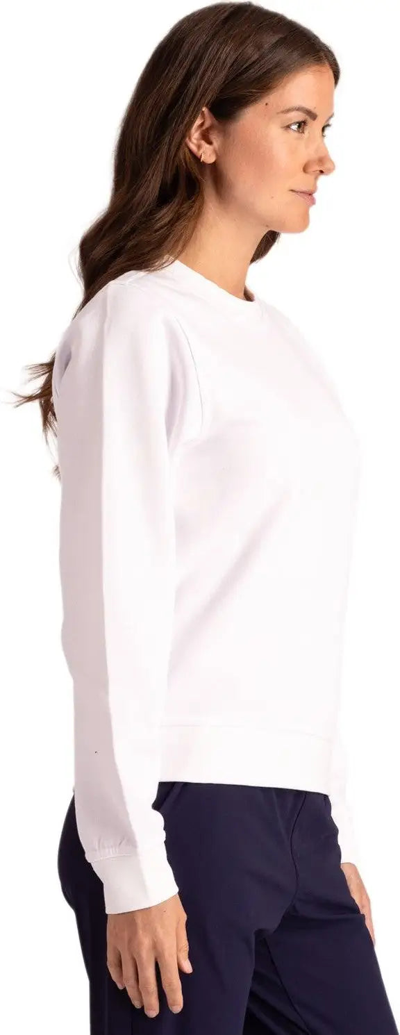 Clique Mqk00106 Unisex Stockholm Crewneck Sweatshirt - White