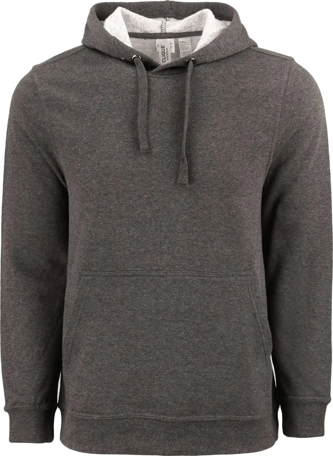 Clique Mqk00107 Unisex Stockholm Pullover Hoodie - Anthracite Melange