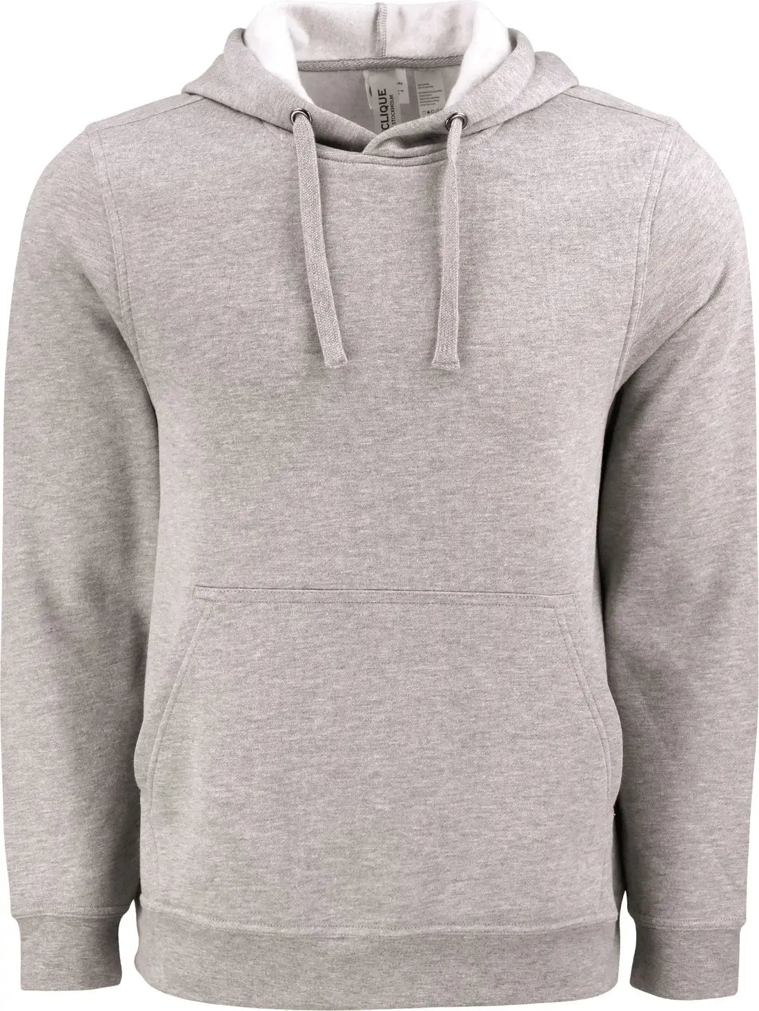 Clique Mqk00107 Unisex Stockholm Pullover Hoodie - Gray Melange