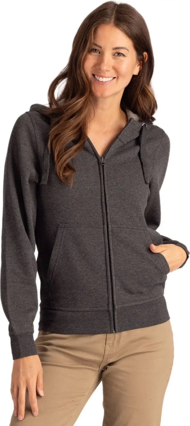 Clique Mqk00109 Unisex Stockholm Full Zip Hoodie - Anthracite Melange - Adult Xs