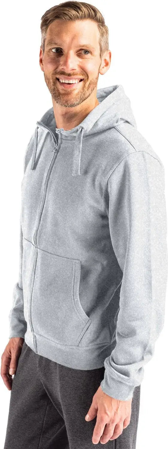 Clique Mqk00109 Unisex Stockholm Full Zip Hoodie - Ash