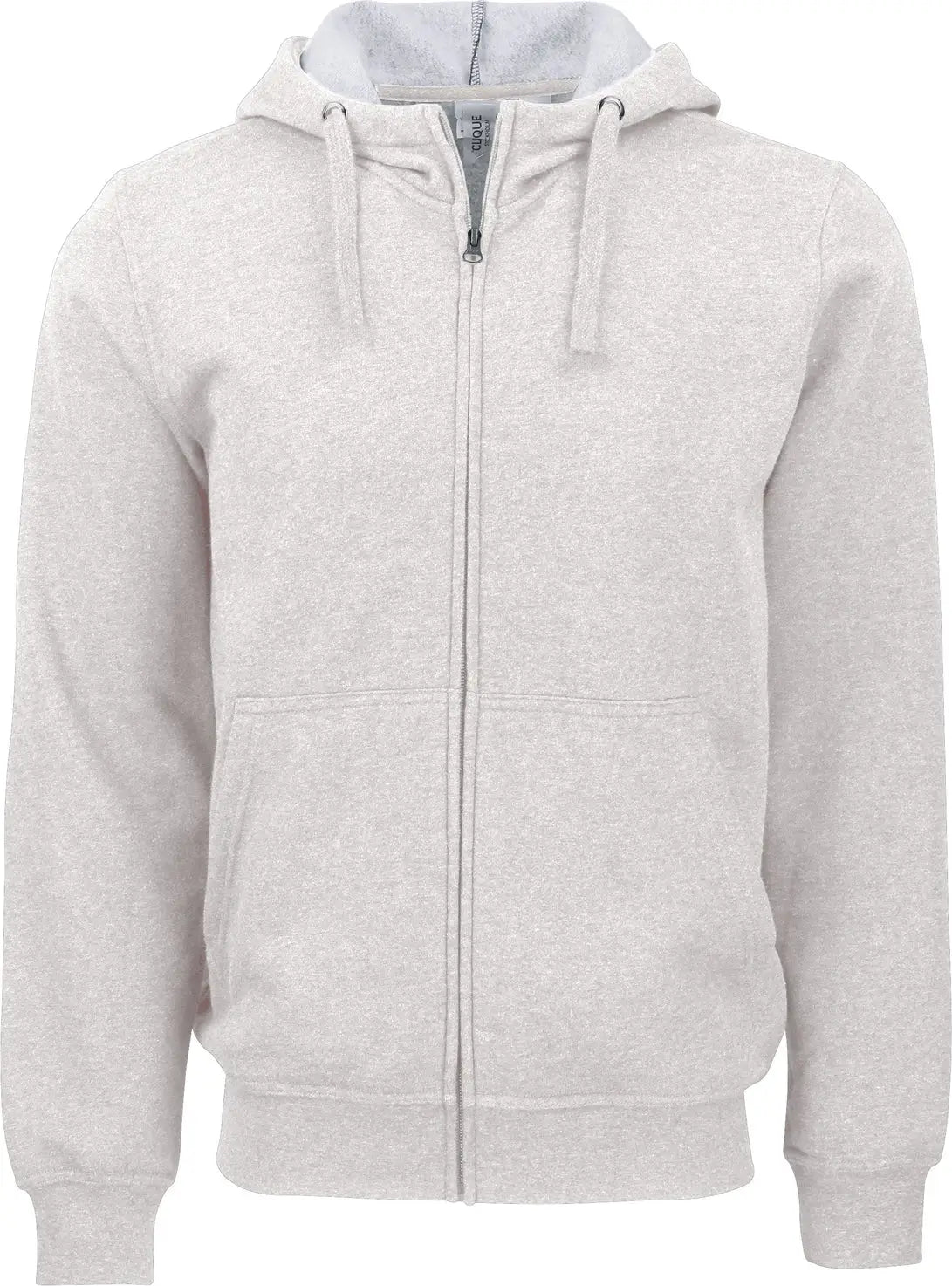 Clique Mqk00109 Unisex Stockholm Full Zip Hoodie - Ash