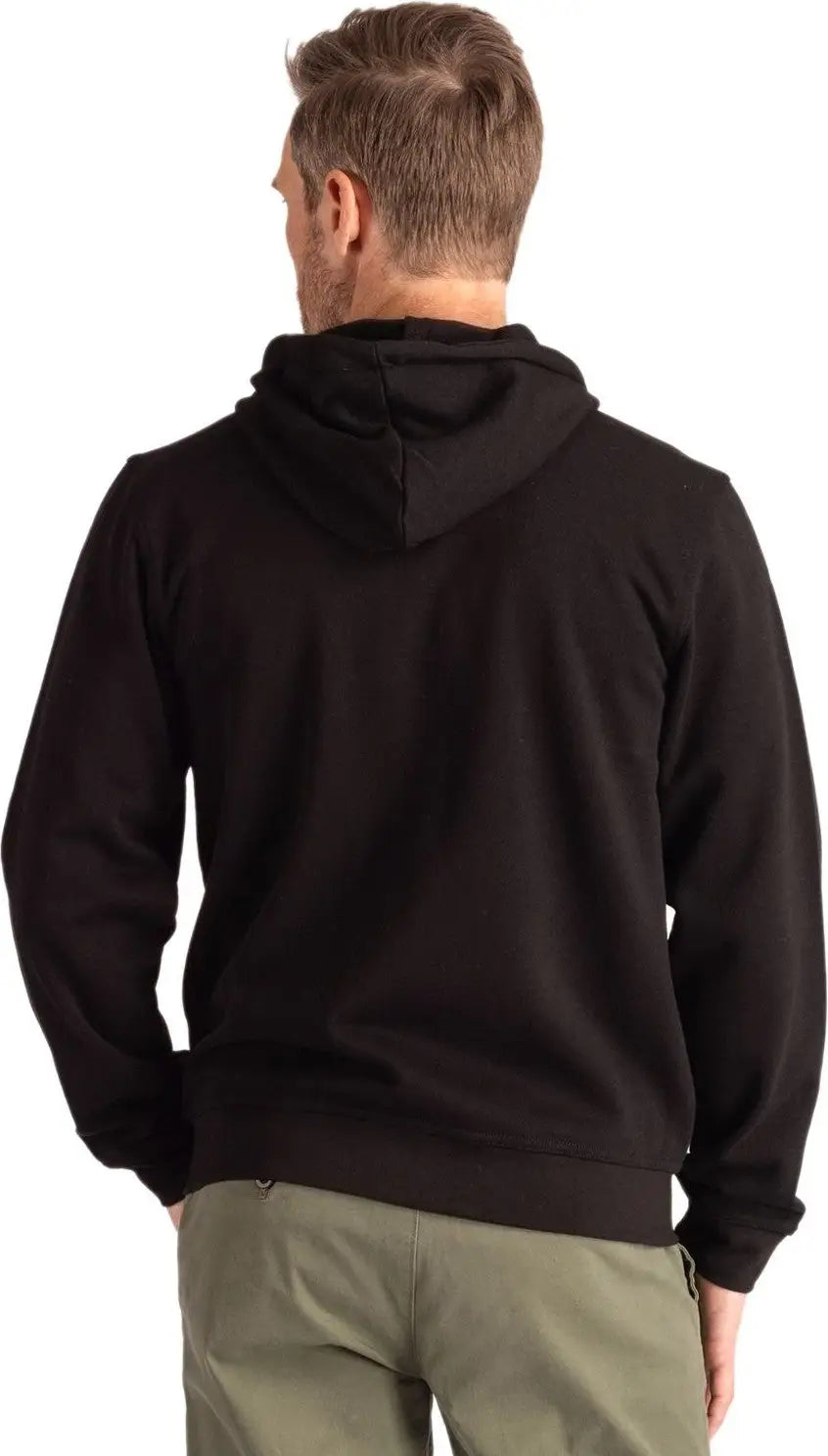 Clique Mqk00109 Unisex Stockholm Full Zip Hoodie - Black