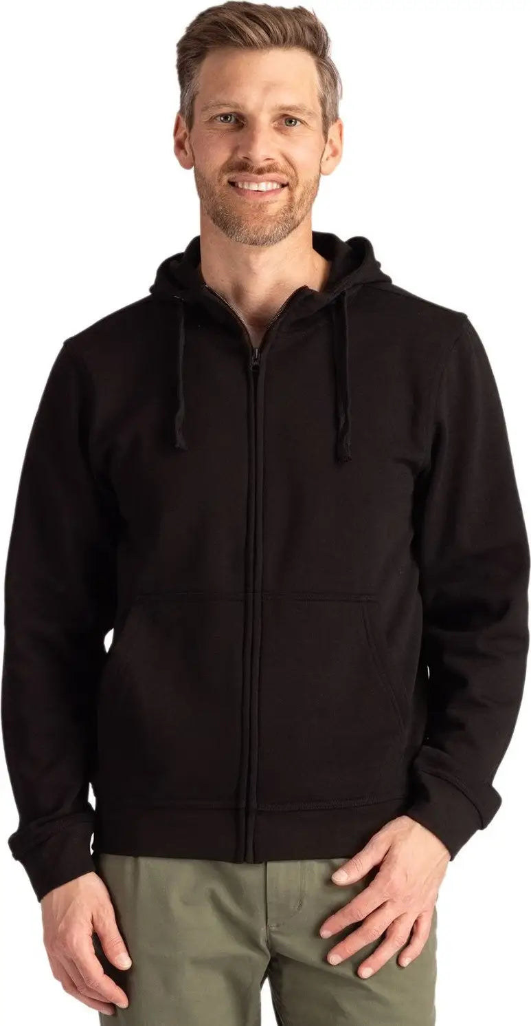 Clique Mqk00109 Unisex Stockholm Full Zip Hoodie - Black