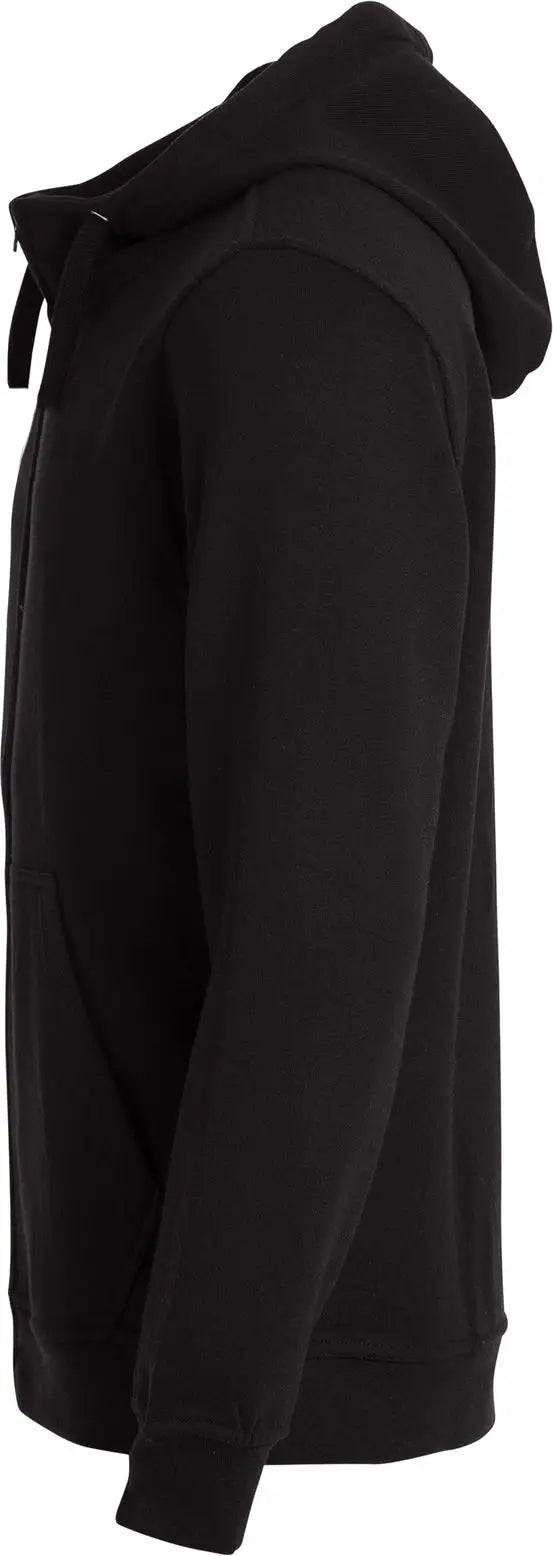 Clique Mqk00109 Unisex Stockholm Full Zip Hoodie - Black