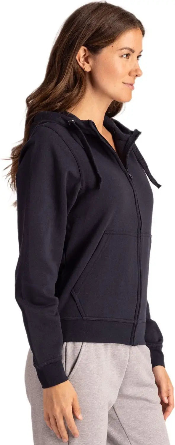 Clique Mqk00109 Unisex Stockholm Full Zip Hoodie - Dark Navy