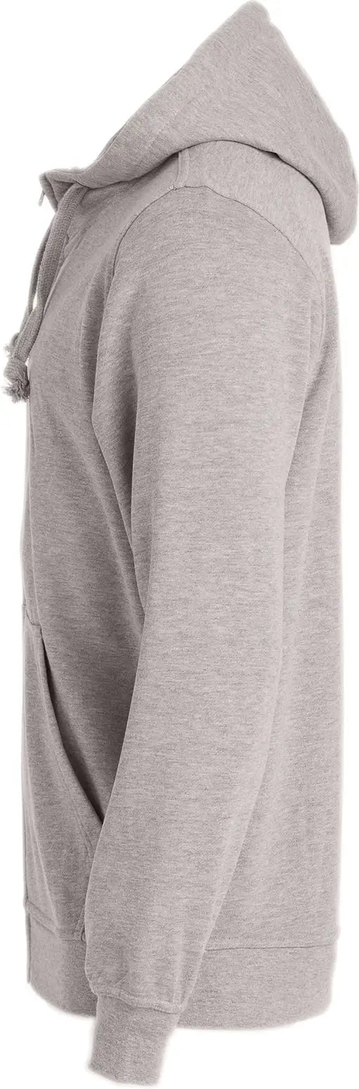 Clique Mqk00109 Unisex Stockholm Full Zip Hoodie - Gray Melange