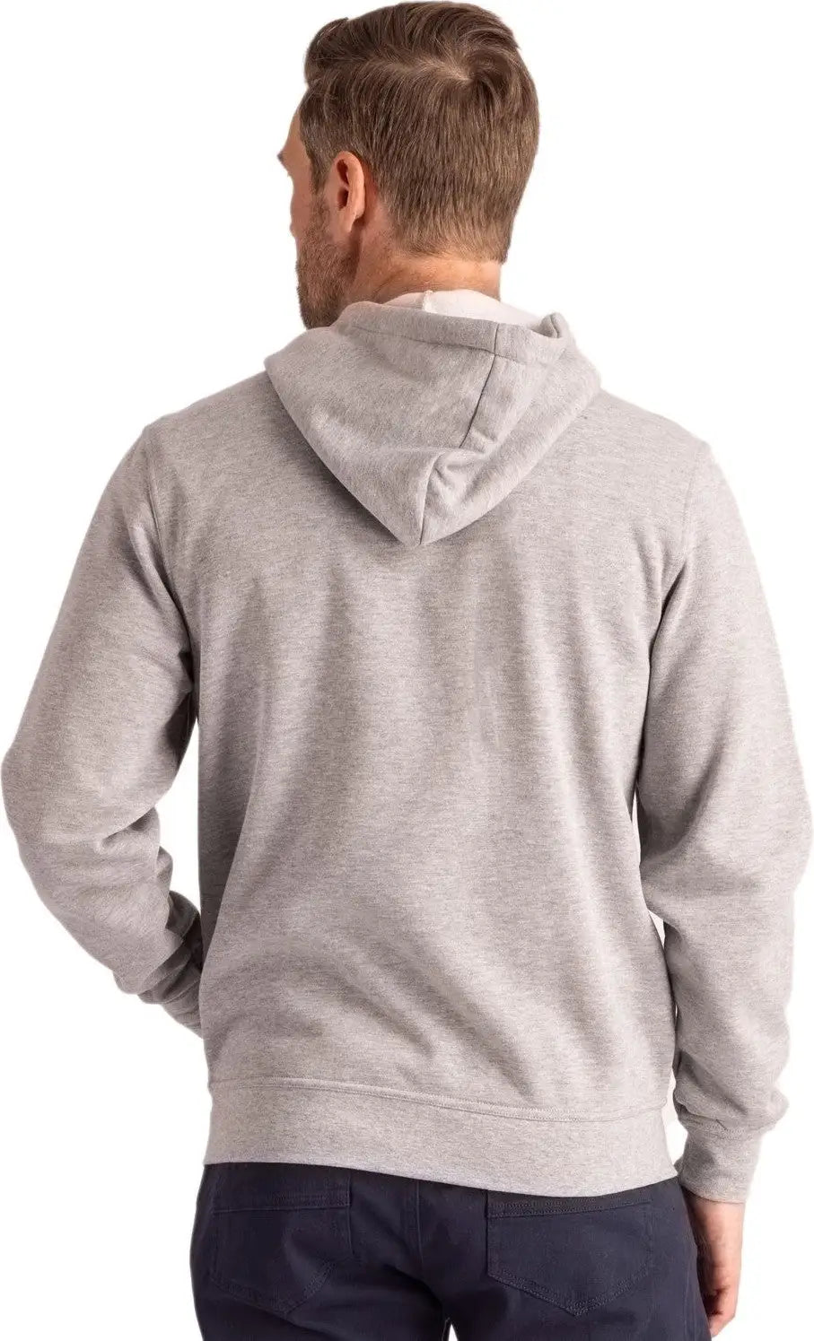 Clique Mqk00109 Unisex Stockholm Full Zip Hoodie - Gray Melange