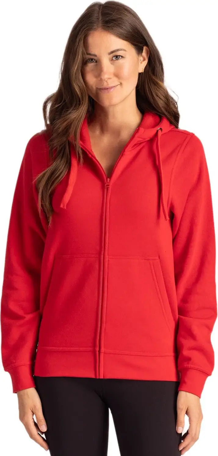 Clique Mqk00109 Unisex Stockholm Full Zip Hoodie - Red - Adult Xs