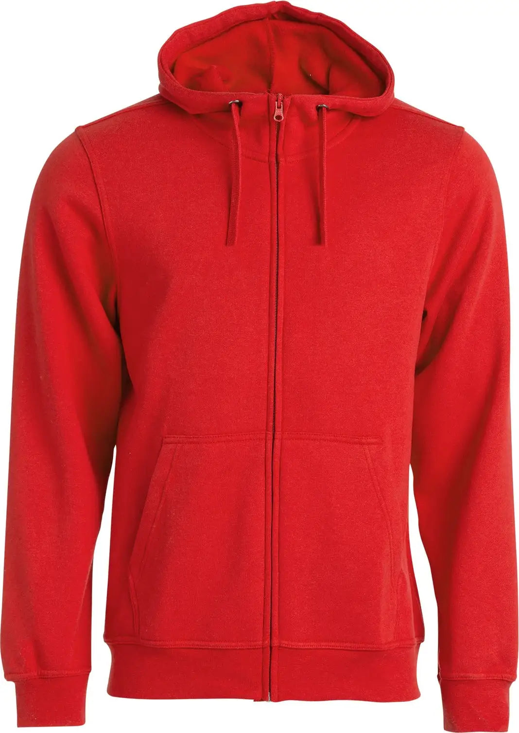 Clique Mqk00109 Unisex Stockholm Full Zip Hoodie - Red