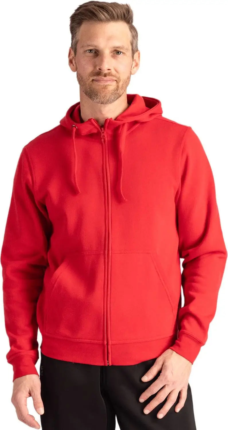 Clique Mqk00109 Unisex Stockholm Full Zip Hoodie - Red