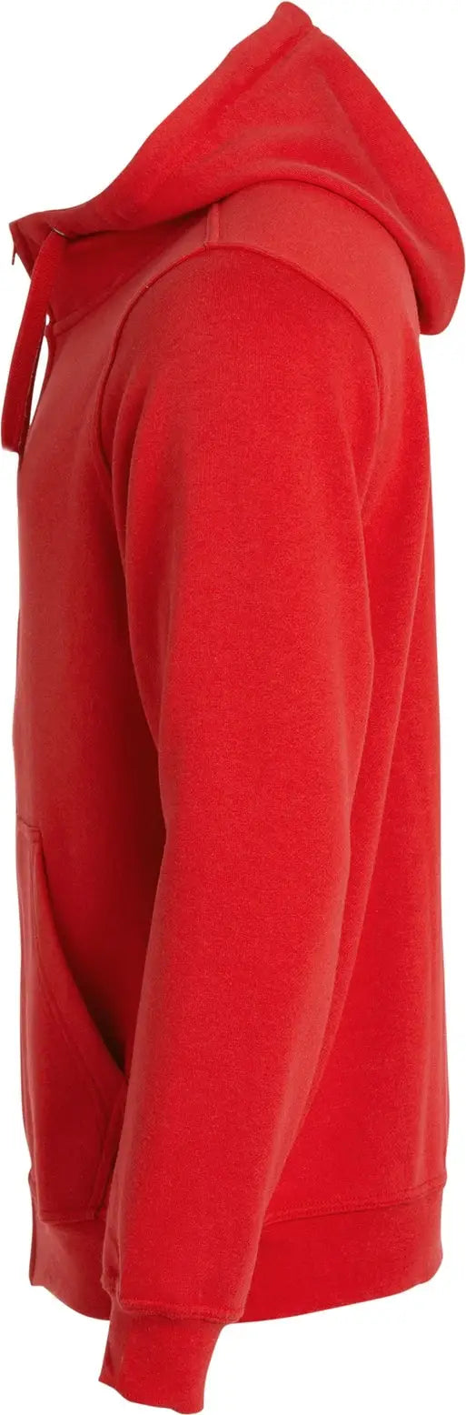 Clique Mqk00109 Unisex Stockholm Full Zip Hoodie - Red