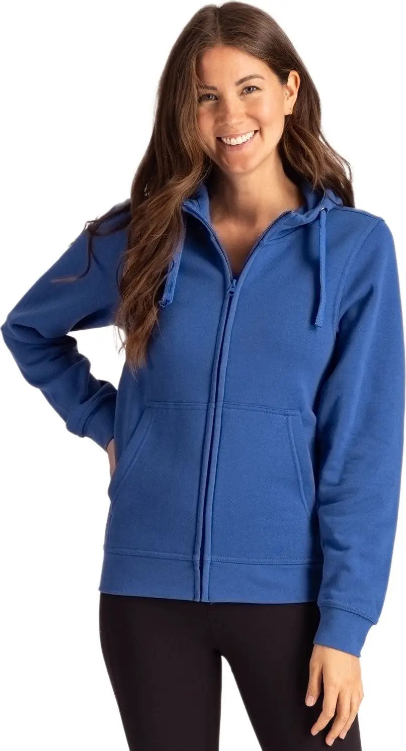Clique Mqk00109 Unisex Stockholm Full Zip Hoodie - Royal Blue - Adult Xs