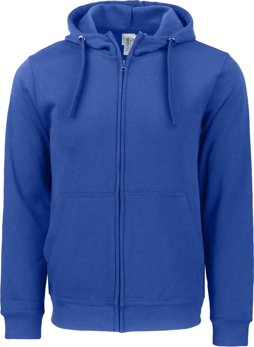 Clique Mqk00109 Unisex Stockholm Full Zip Hoodie - Royal Blue - Adult Xs