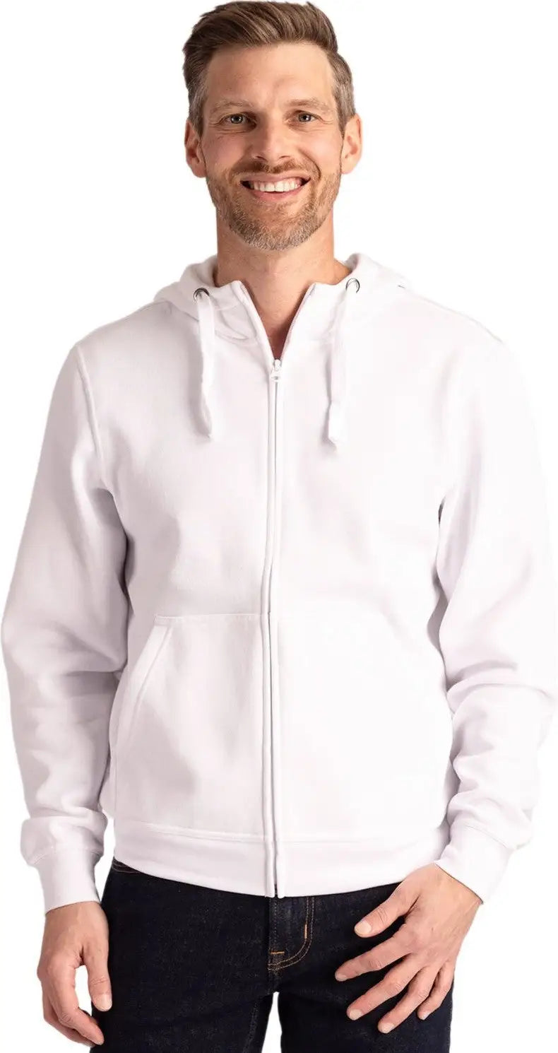 Clique Mqk00109 Unisex Stockholm Full Zip Hoodie - White - Adult Xs