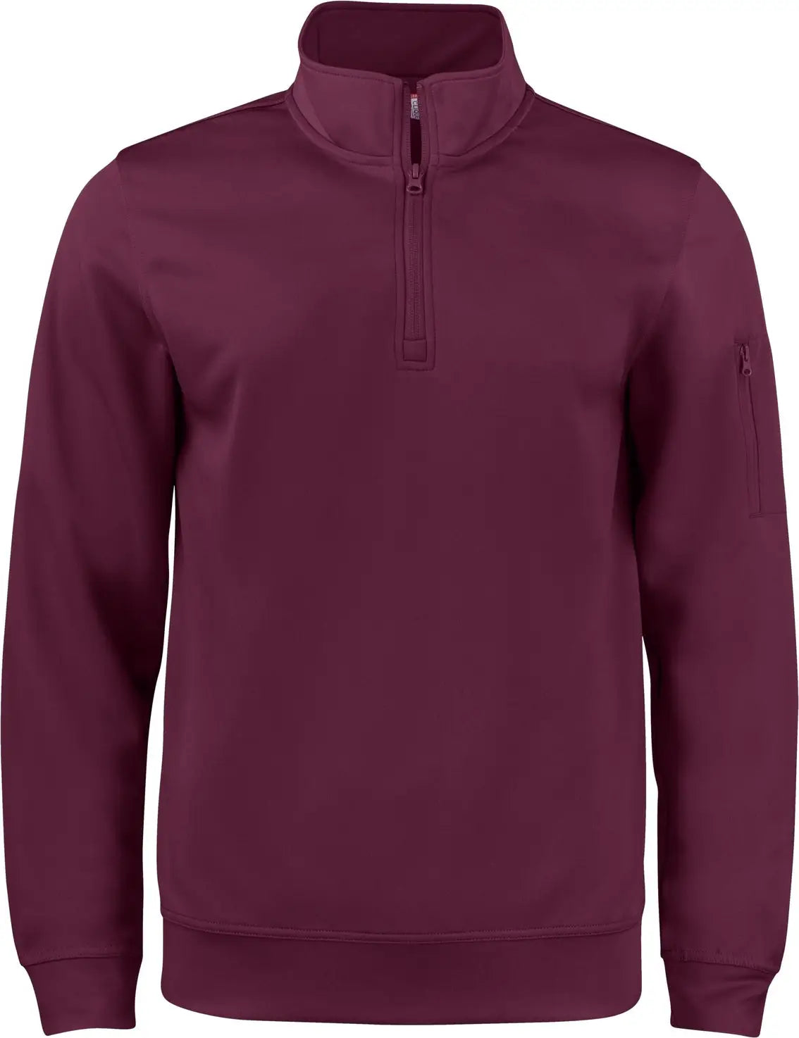 Clique Mqk00110 Lift Eco Performance Half Zip Unisex Pullover - Burgundy
