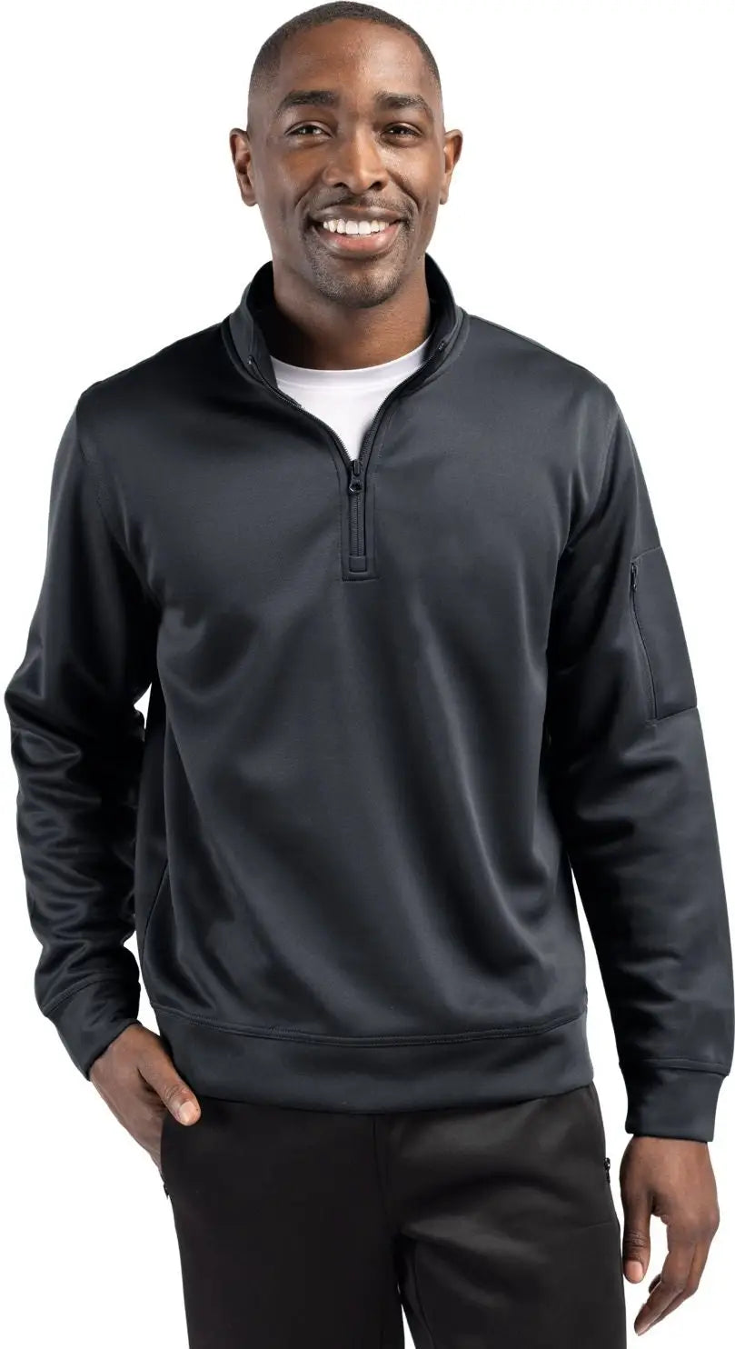 Clique Mqk00110 Lift Eco Performance Half Zip Unisex Pullover - Black - Adult Xs