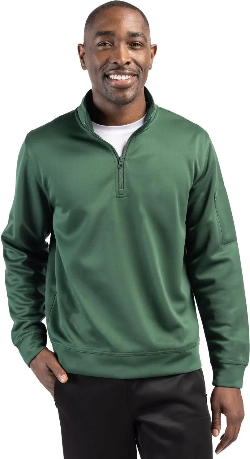 Clique Mqk00110 Lift Eco Performance Half Zip Unisex Pullover - Bottle Green - Adult Xs