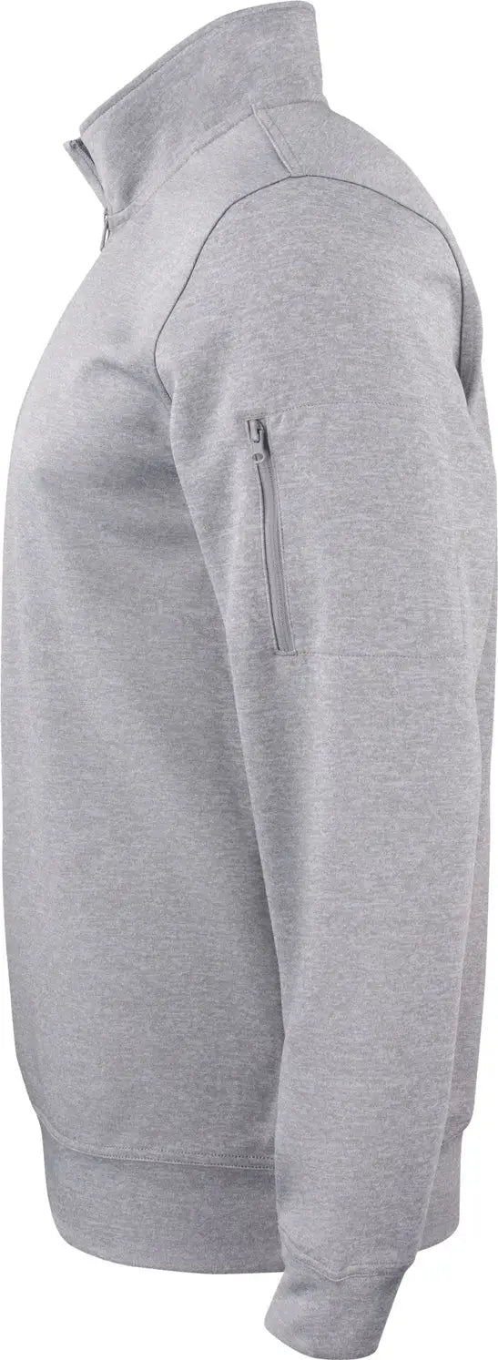 Clique Mqk00110 Lift Eco Performance Half Zip Unisex Pullover - Gray Melange