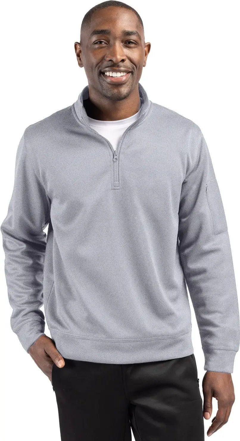 Clique Mqk00110 Lift Eco Performance Half Zip Unisex Pullover - Gray Melange - Adult Xs