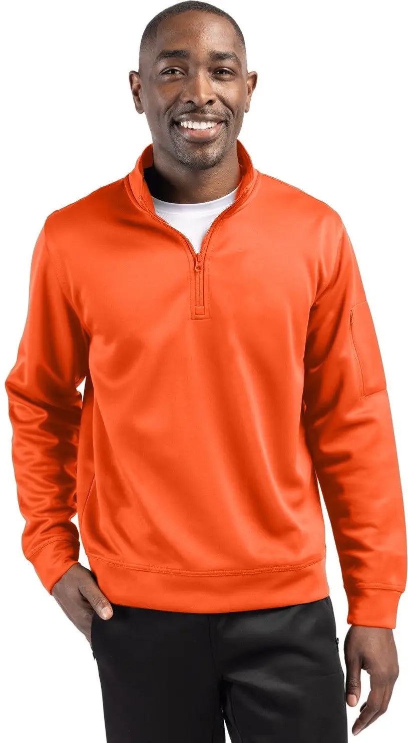 Clique Mqk00110 Lift Eco Performance Half Zip Unisex Pullover - Orange - Adult Xs