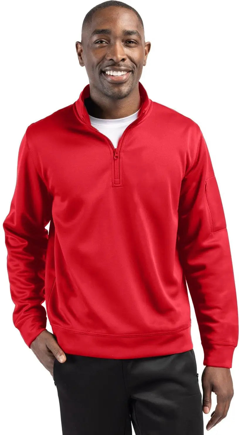 Clique Mqk00110 Lift Eco Performance Half Zip Unisex Pullover - Red - Adult Xs