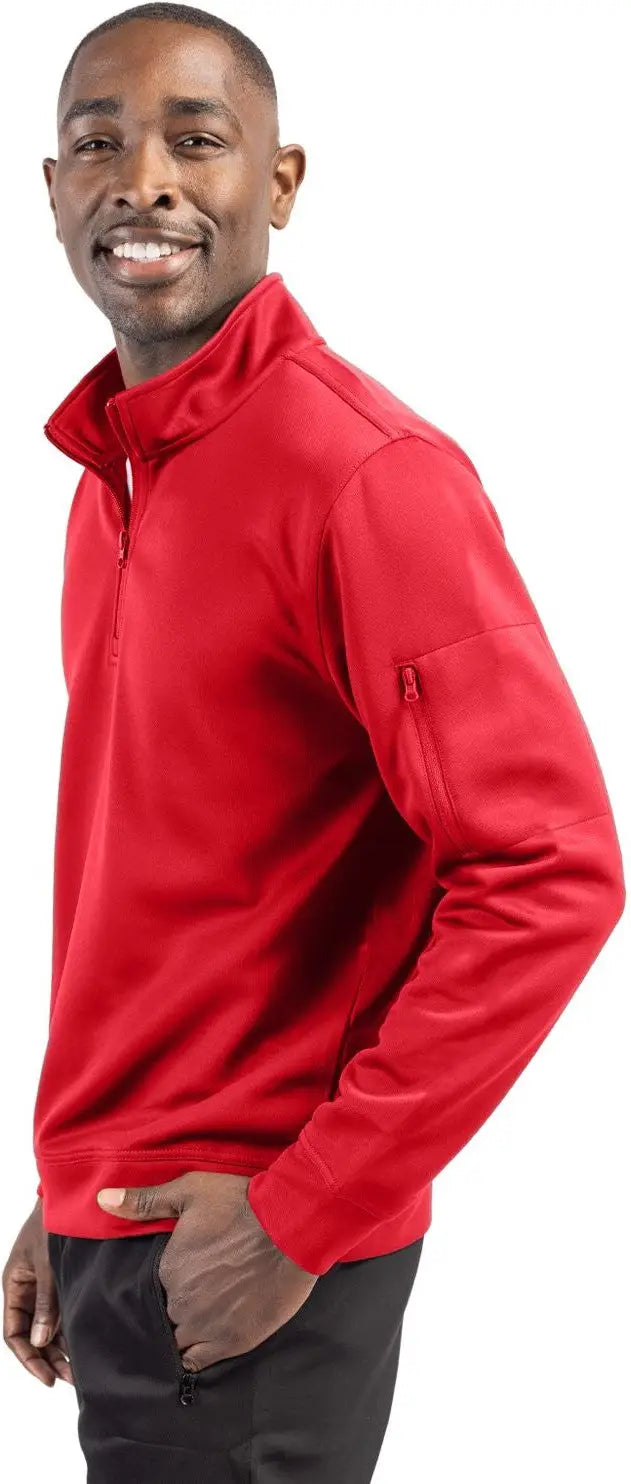 Clique Mqk00110 Lift Eco Performance Half Zip Unisex Pullover - Red