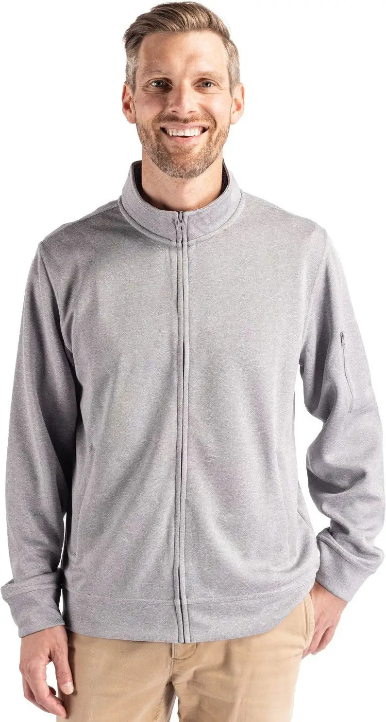 Clique Mqk00111 Lift Eco Performance Full Zip Unisex Jacket - Gray Melange - Adult Xs