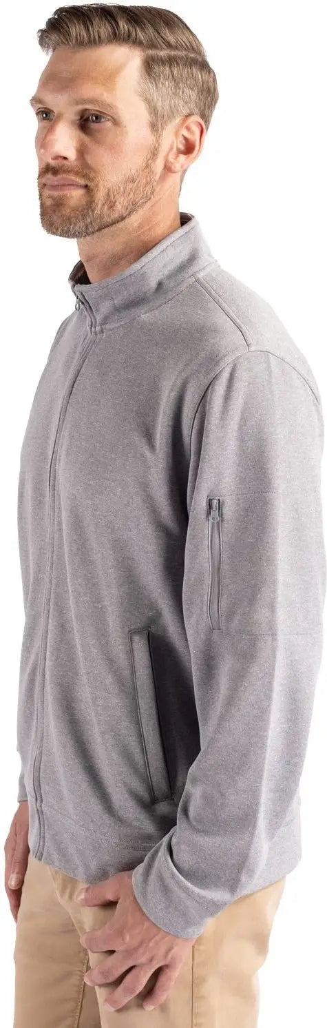 Clique Mqk00111 Lift Eco Performance Full Zip Unisex Jacket - Gray Melange