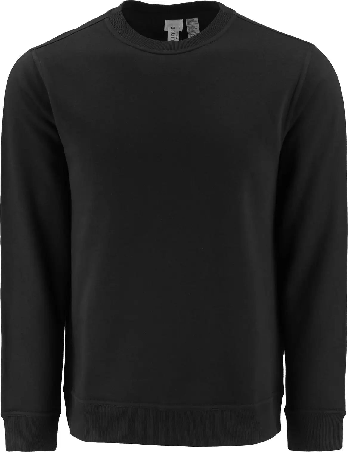 Clique Mqk00114 Drive Recycled Unisex Crewneck Sweatshirt - Black