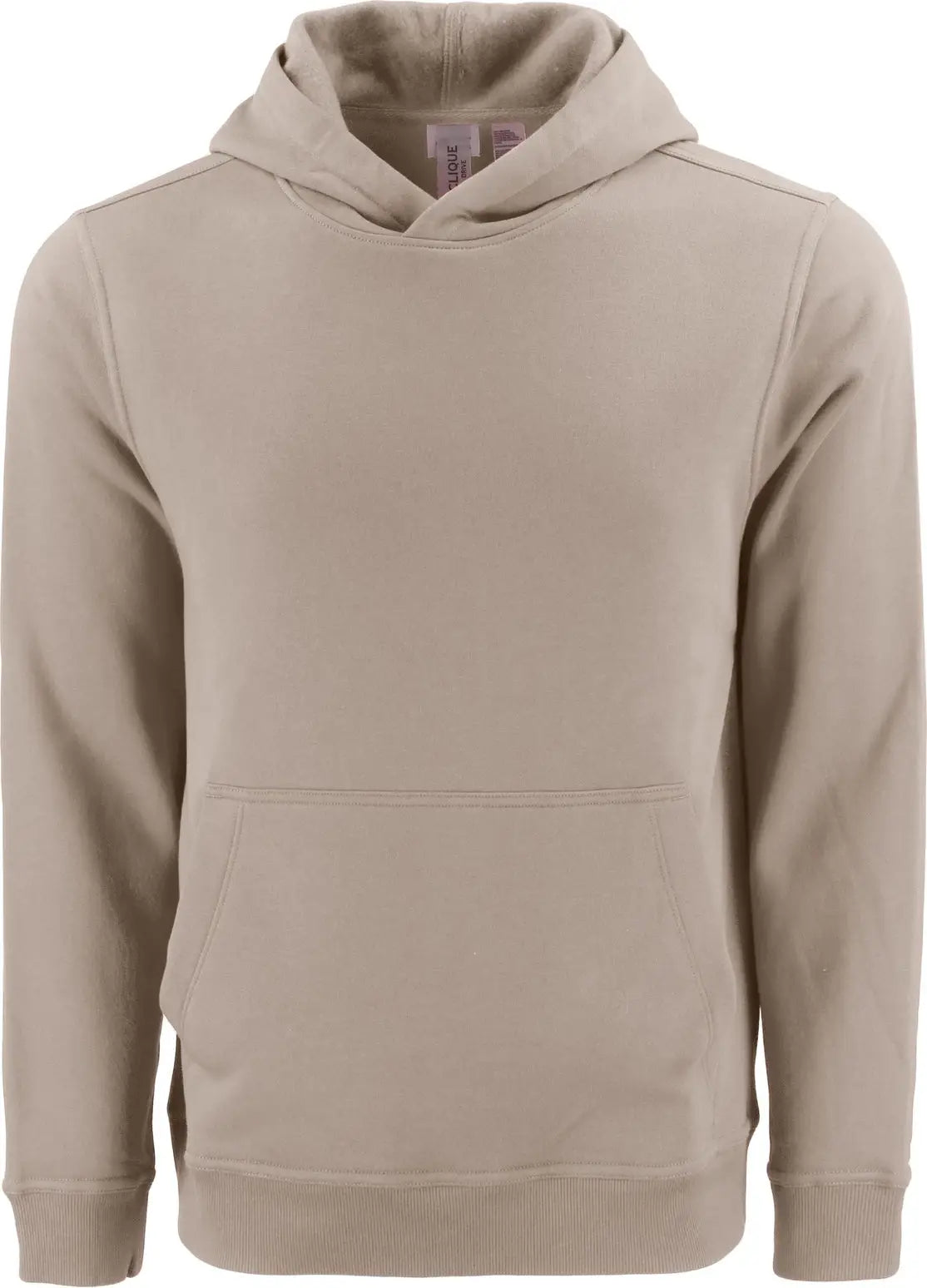 Clique Mqk00115 Drive Recycled Unisex Pullover Hooded Sweatshirt - Sandbar