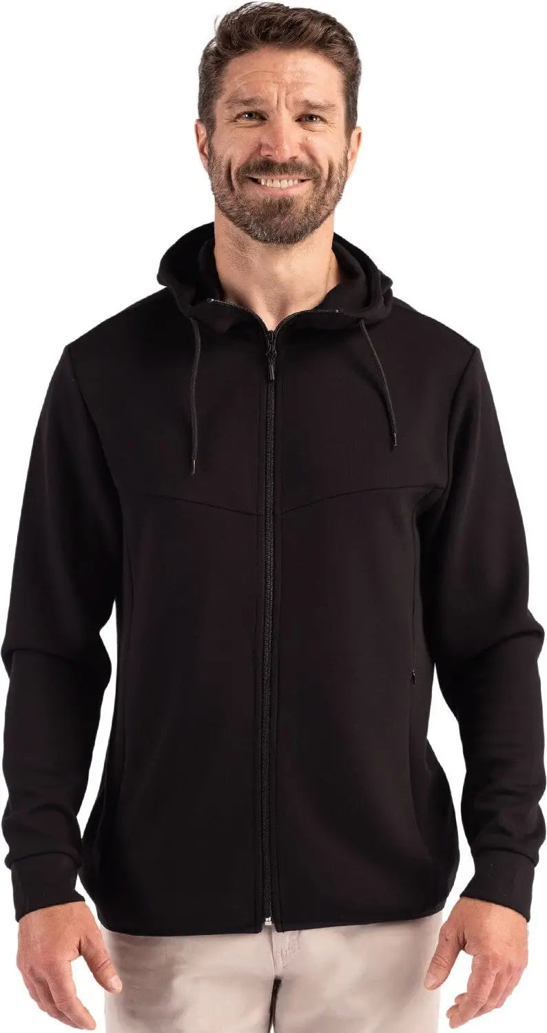 Clique Mqk00118 Haven Recycled Mens Full Zip Hooded Sweatshirt - Black - Adult s