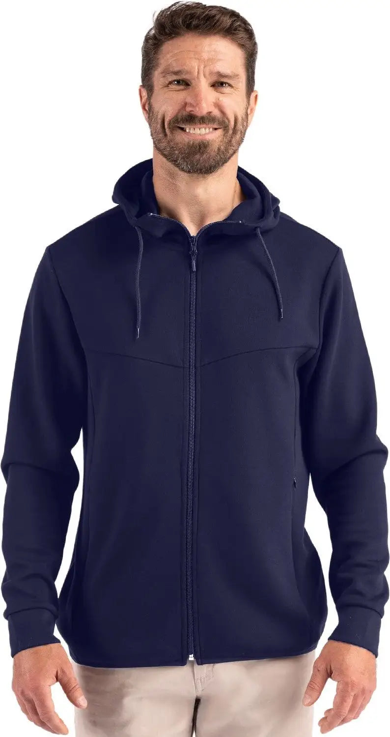 Clique Mqk00118 Haven Recycled Mens Full Zip Hooded Sweatshirt - Dark Navy - Adult s