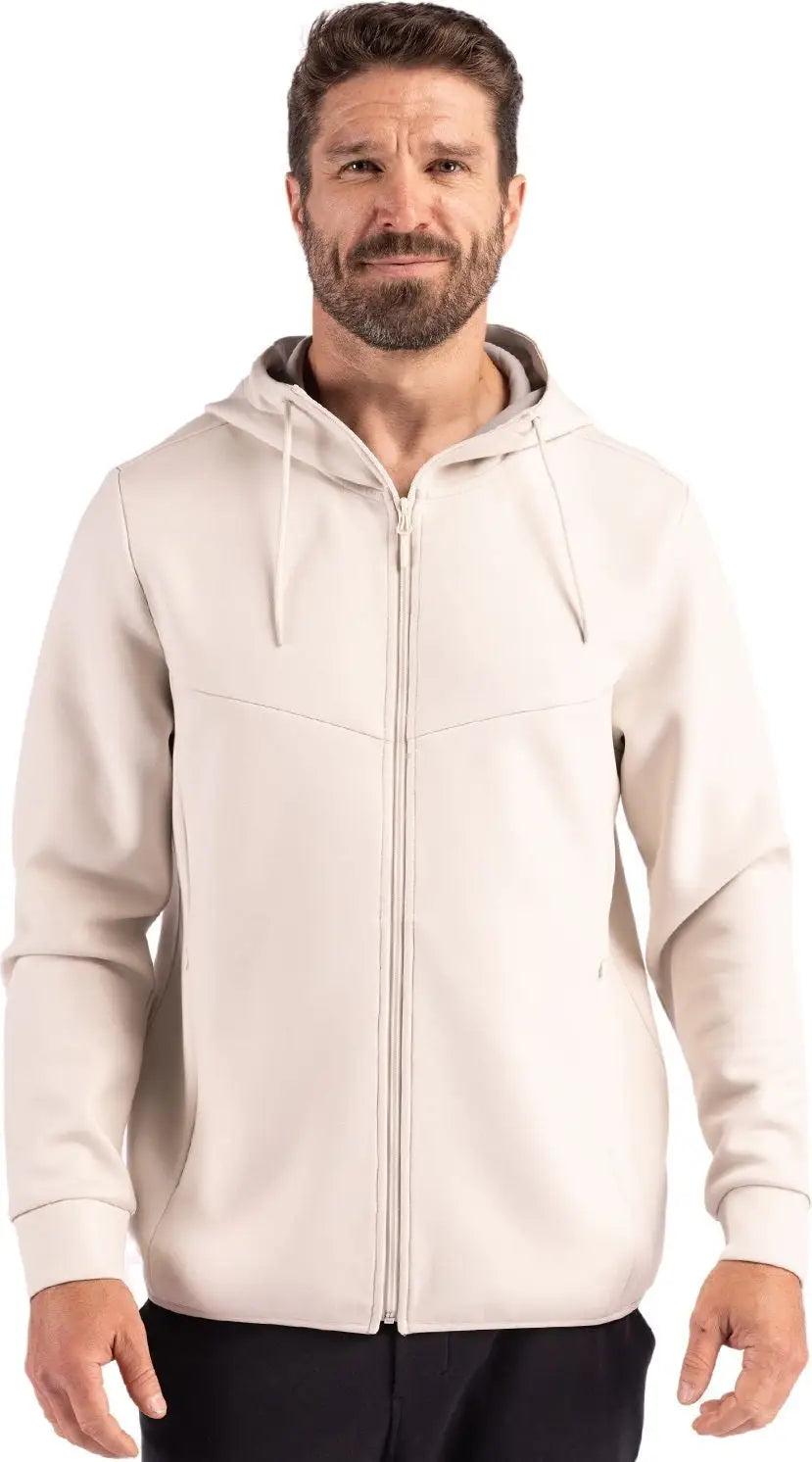 Clique Mqk00118 Haven Recycled Mens Full Zip Hooded Sweatshirt - Fog - Adult s