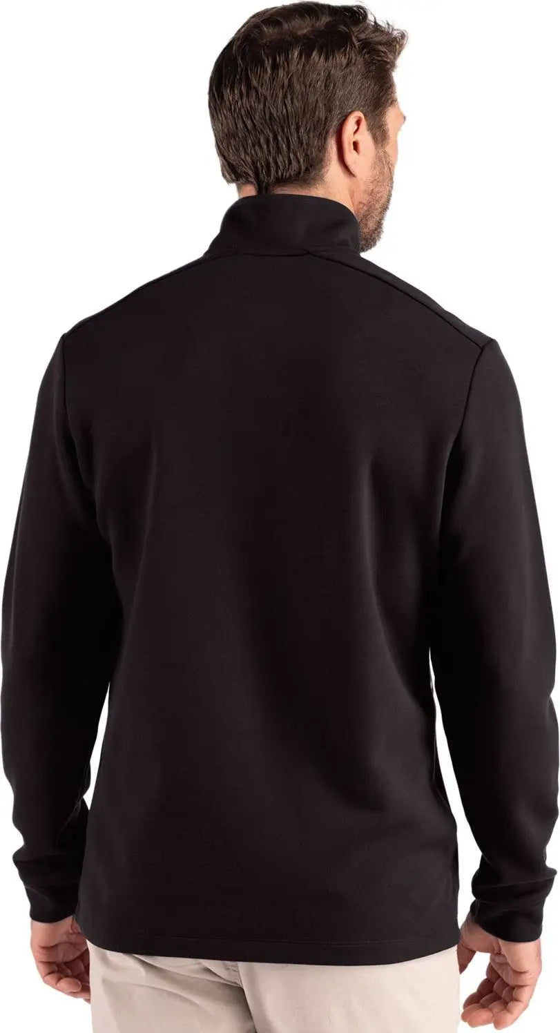 Clique Mqk00119 Haven Recycled Mens Quarter Zip Pullover - Black
