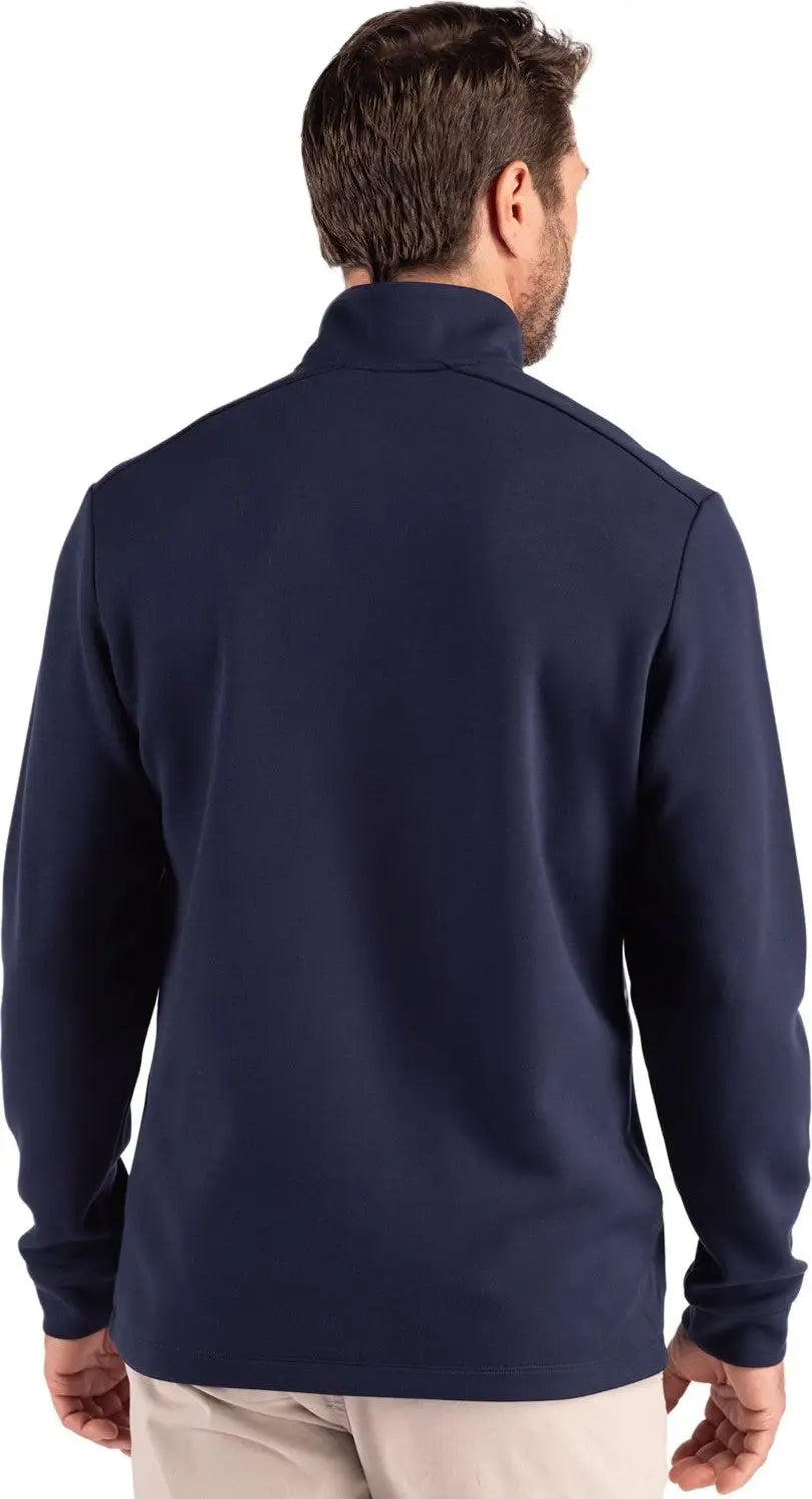 Clique Mqk00119 Haven Recycled Mens Quarter Zip Pullover - Dark Navy