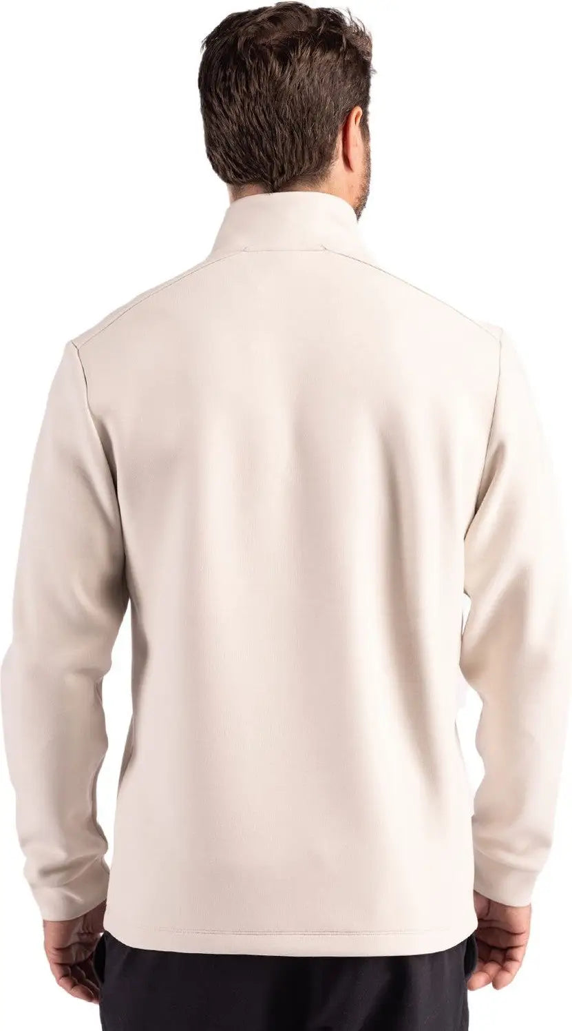 Clique Mqk00119 Haven Recycled Mens Quarter Zip Pullover - Fog