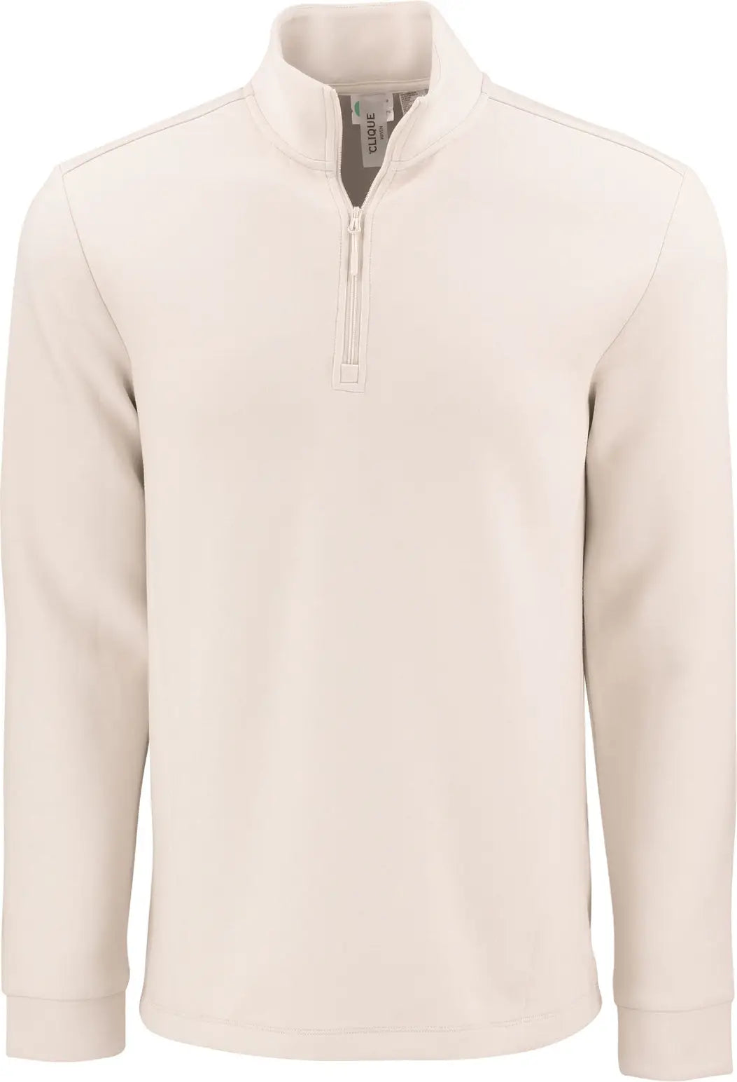Clique Mqk00119 Haven Recycled Mens Quarter Zip Pullover - Fog