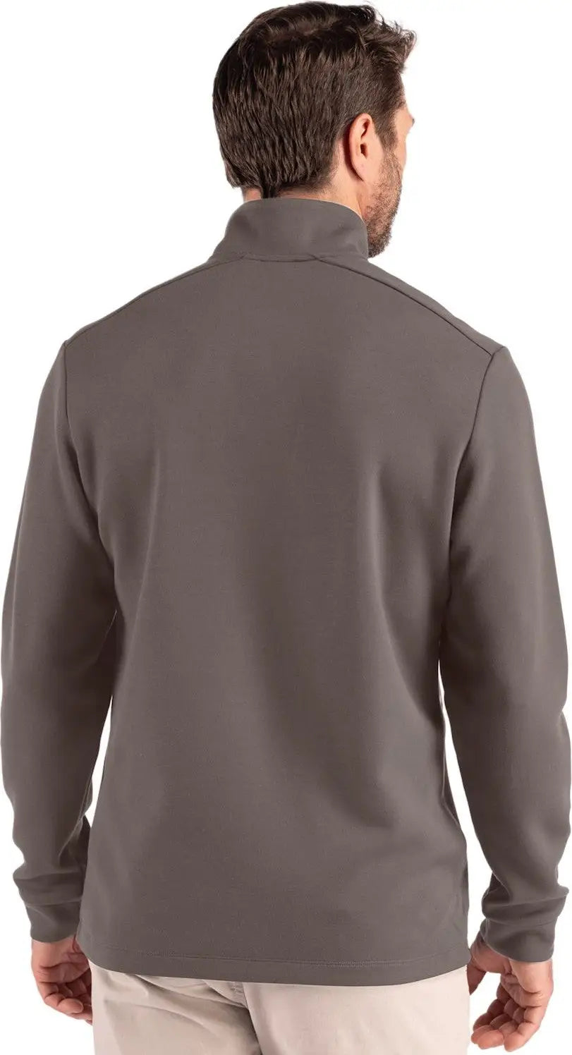 Clique Mqk00119 Haven Recycled Mens Quarter Zip Pullover - Pure Slate