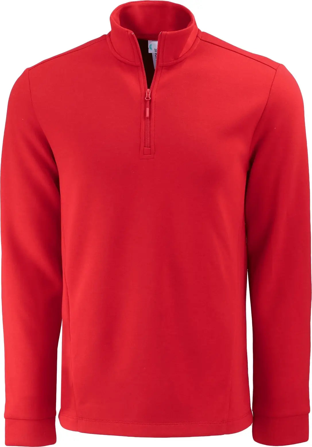 Clique Mqk00119 Haven Recycled Mens Quarter Zip Pullover - Red