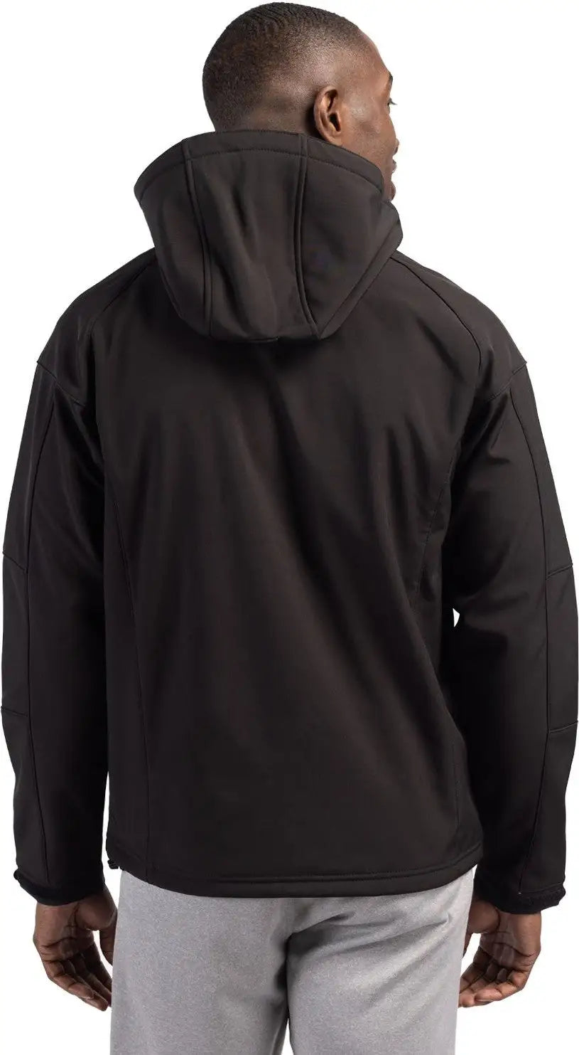 Clique Mqo00022 Serac Stretch Softshell Hooded Full Zip Mens Jacket - Black