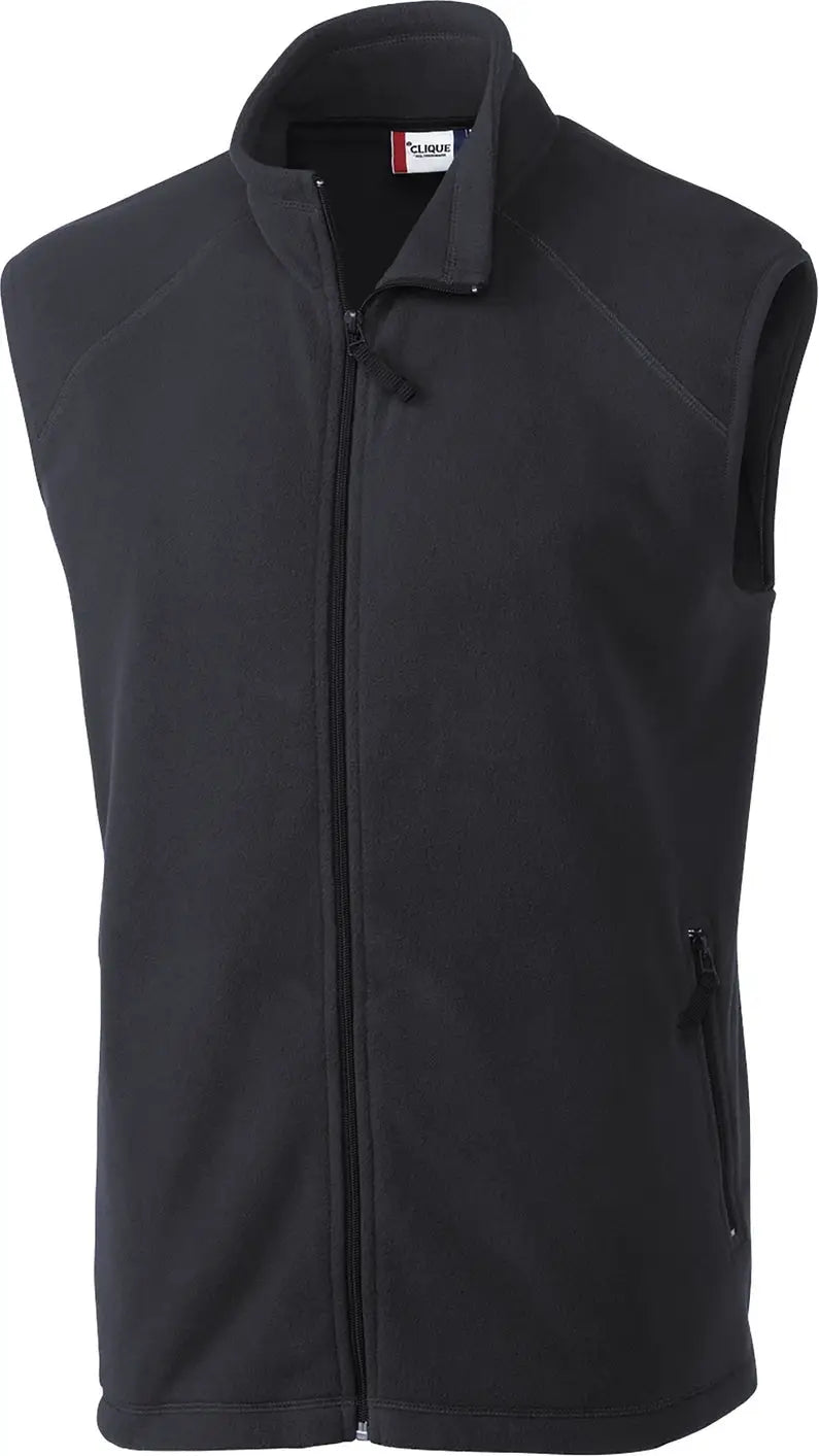 Clique Mqo00026 Summit Performance Fleece Full Zip Mens Vest - Charcoal