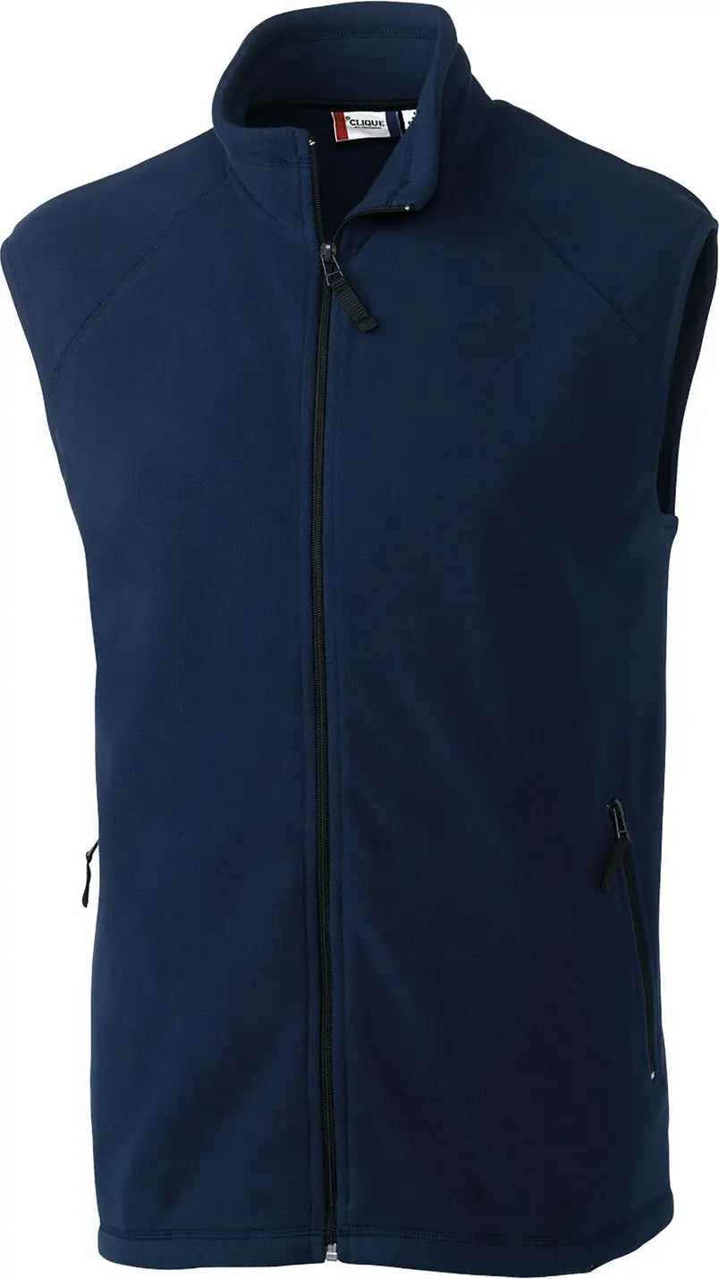 Clique Mqo00026 Summit Performance Fleece Full Zip Mens Vest - Navy
