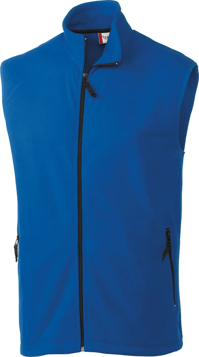 Clique Mqo00026 Summit Performance Fleece Full Zip Mens Vest - Royal Blue