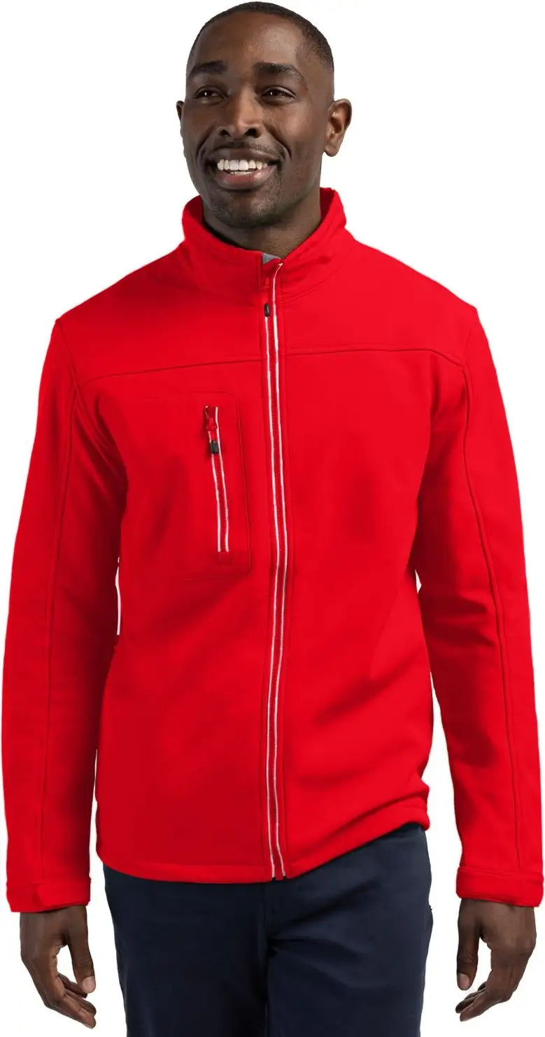 Clique Mqo00055 Telemark Eco Stretch Softshell Full Zip Mens Jacket - Red - Adult s