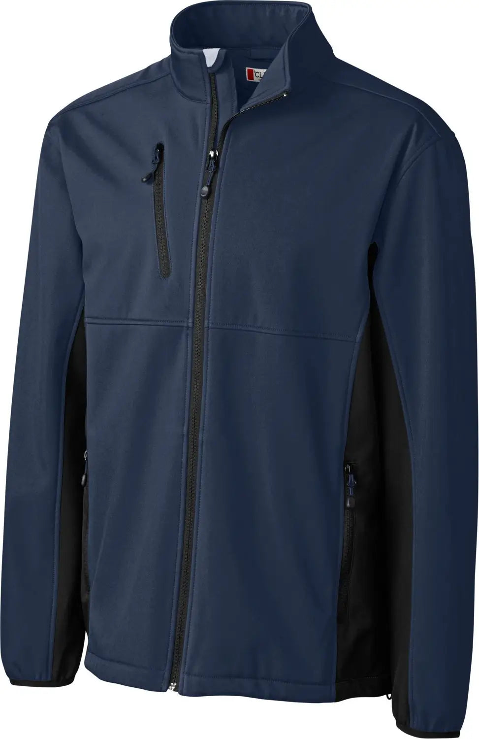 Clique Mqo00056 Narvik Eco Stretch Softshell Full Zip Mens Jacket - Dark Navy Black - Navy/black / Adult s