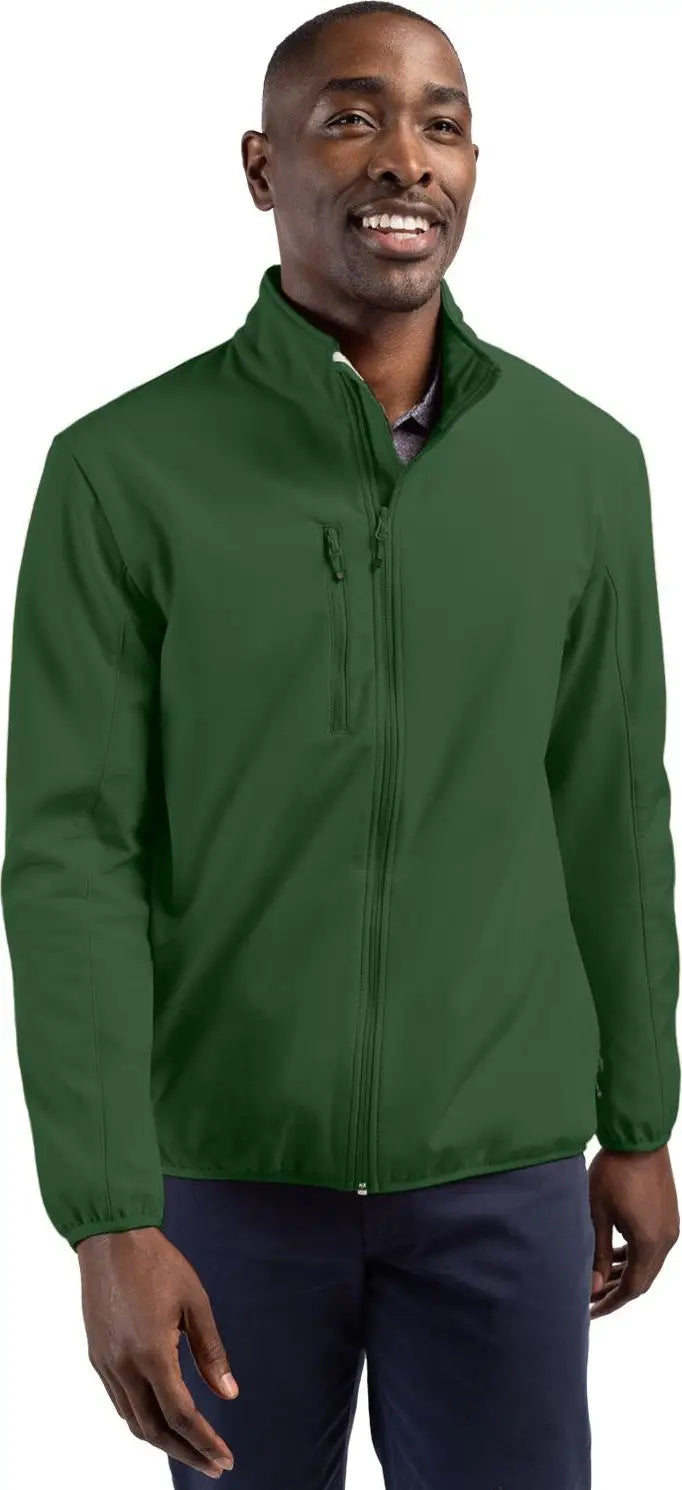 Clique Mqo00065 Trail Eco Stretch Softshell Full Zip Mens Jacket - Bottle Green - Adult s